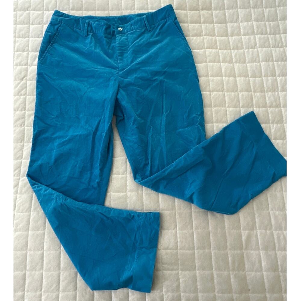 Vintage LRL Ralph Lauren Pants Womens 14 Blue Corduroys High Waisted Straight